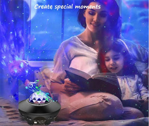 3 in 1 Galaxy Star Projector with 40 Colors Night Light with Voice Control  
