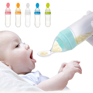 Baby Spoon Feeder-Feeder with Spoon-Silicone Spoon Feeder-Baby