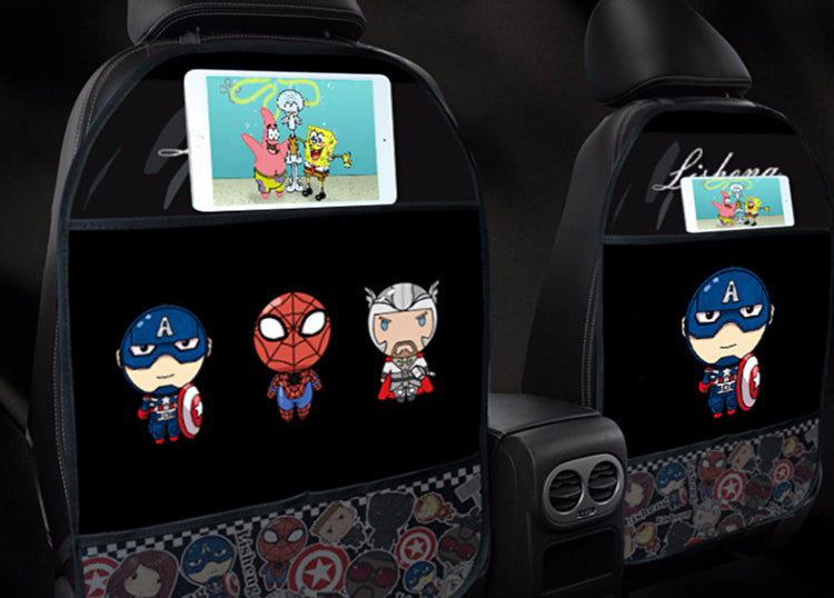 Cartoon Hero anti-kick mat seat protector for kids