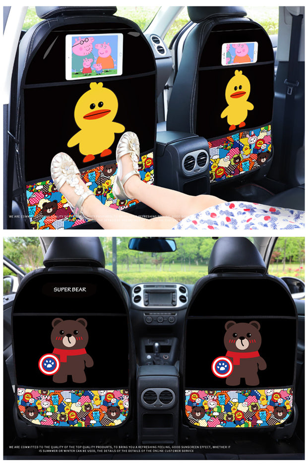 Cartoon Animals Car Seat Back Cover Protector for kids