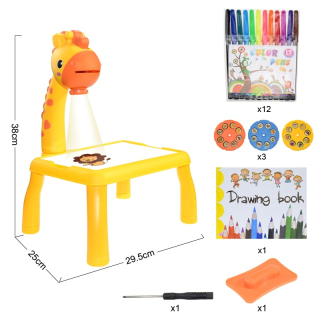  GKLBDAV Drawing Projector Table for Kids, Trace and